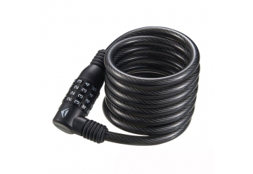 Lock Digits Cable Black Size: 120cm, Dia: 10mm